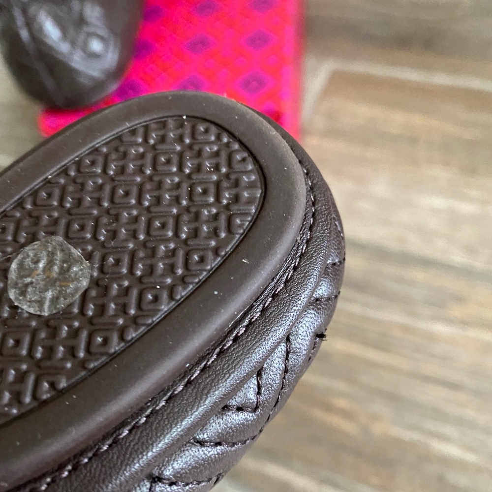 Tory Burch Quilted Minnie Leather Ballet Flats - Picture 10 of 10